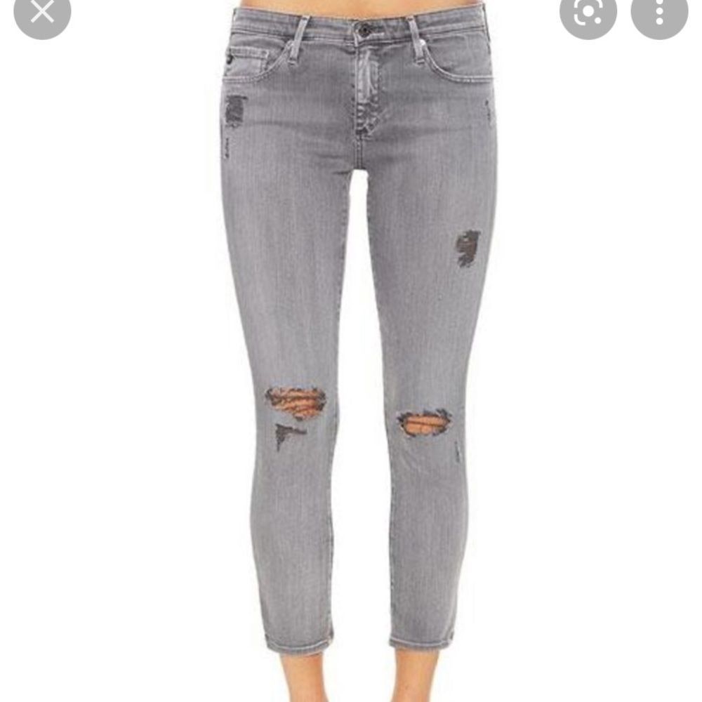 AG the Stilt Crop cigarette crop Jean